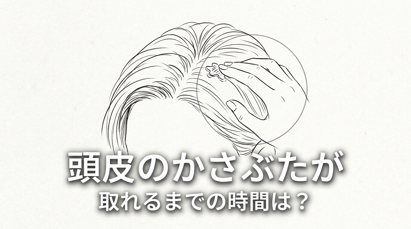頭皮のかさぶたが取れるまでの時間は？
