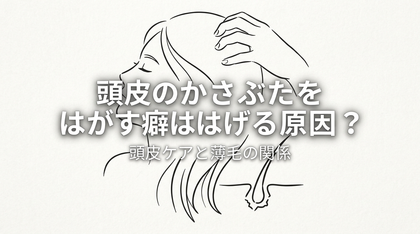 頭皮のかさぶたをはがす癖ははげる原因？