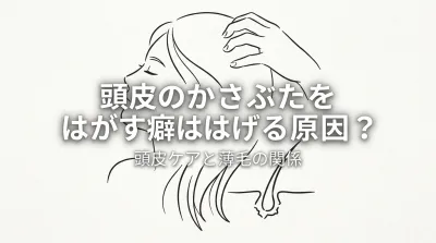 頭皮のかさぶたをはがす癖ははげる原因？