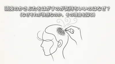 頭皮のかさぶたをはがすのが気持ちいいのはなぜ？