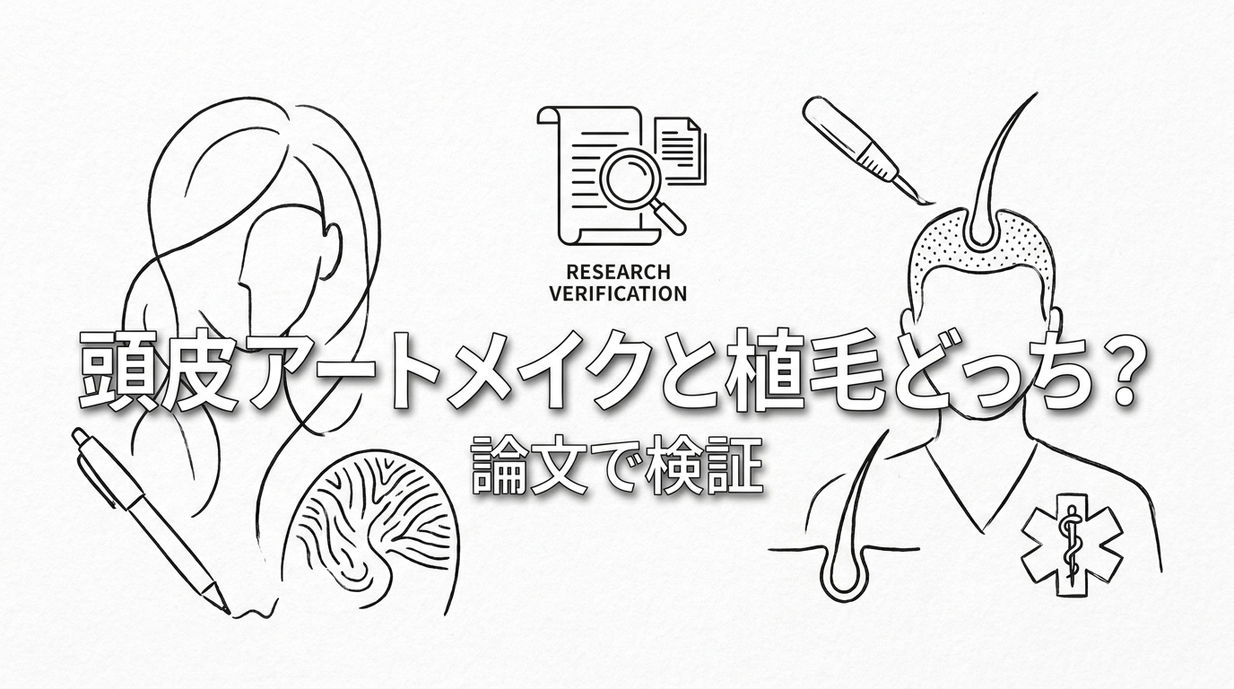頭皮アートメイクと植毛どっち？論文で検証