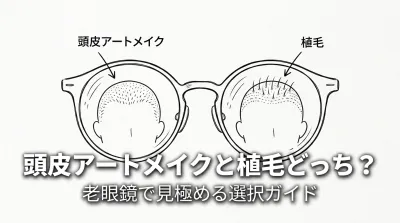 頭皮アートメイクと植毛どっち？老眼鏡で見極める選択ガイド