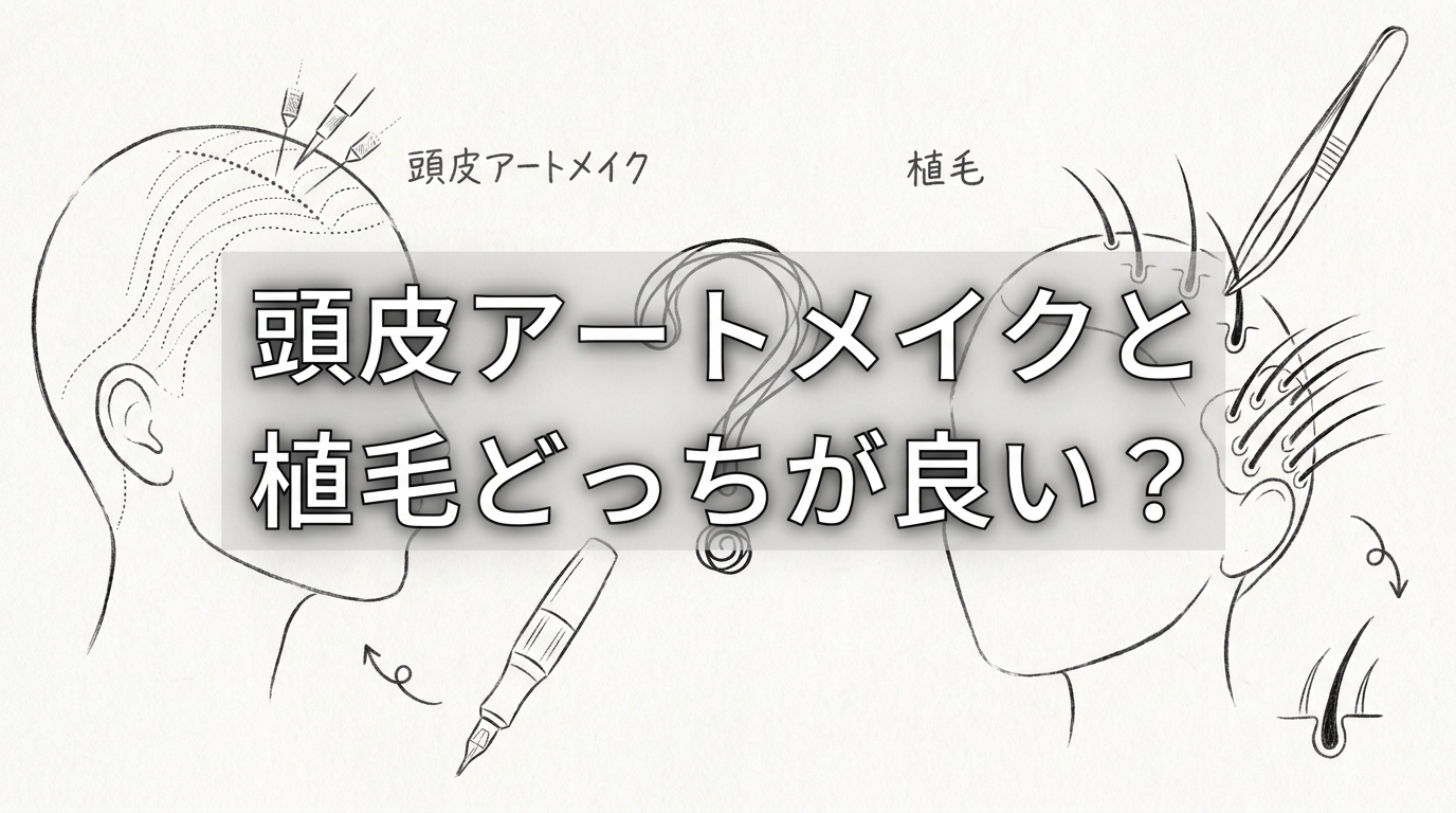 頭皮アートメイクと植毛どっちが良い？