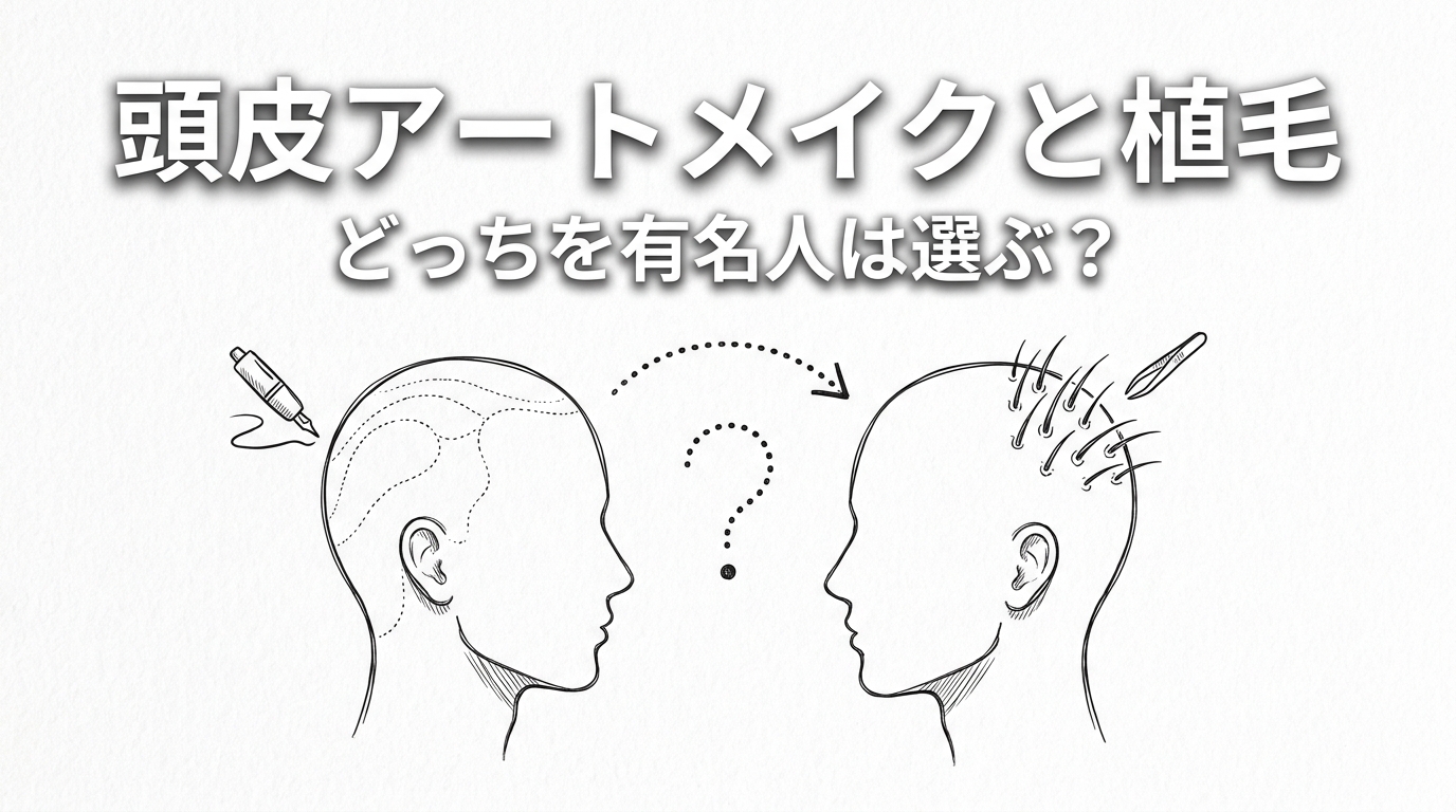 頭皮アートメイクと植毛どっちを有名人は選ぶ？