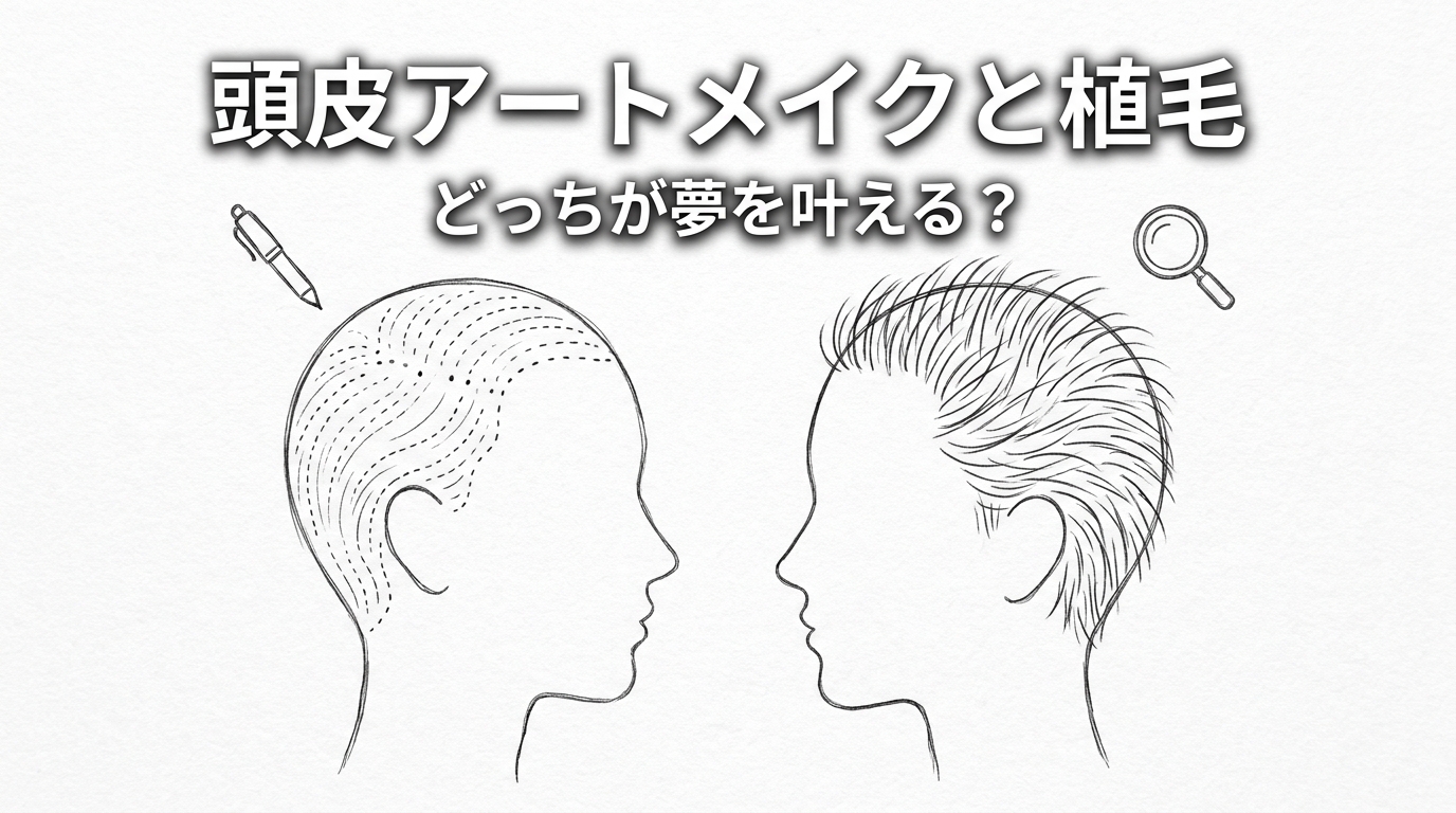 頭皮アートメイクと植毛どっちが夢を叶える？