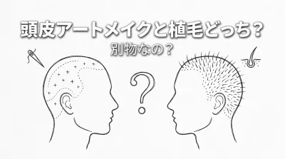 頭皮アートメイクと植毛どっち？別物なの？