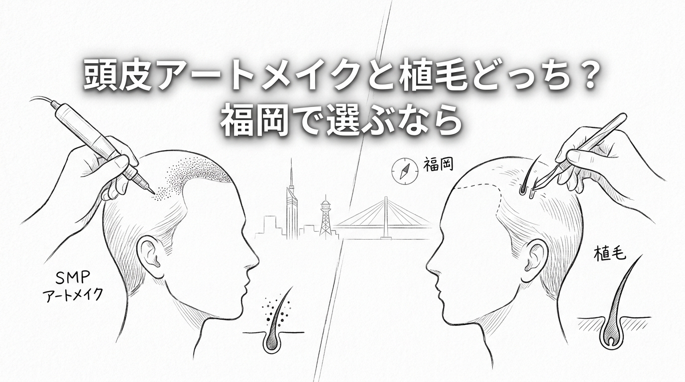 頭皮アートメイクと植毛どっち?福岡で選ぶなら