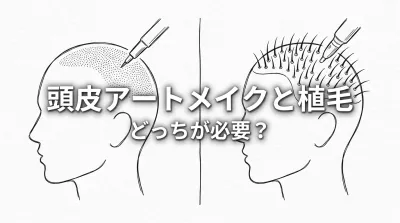 頭皮アートメイクと植毛どっちが必要？