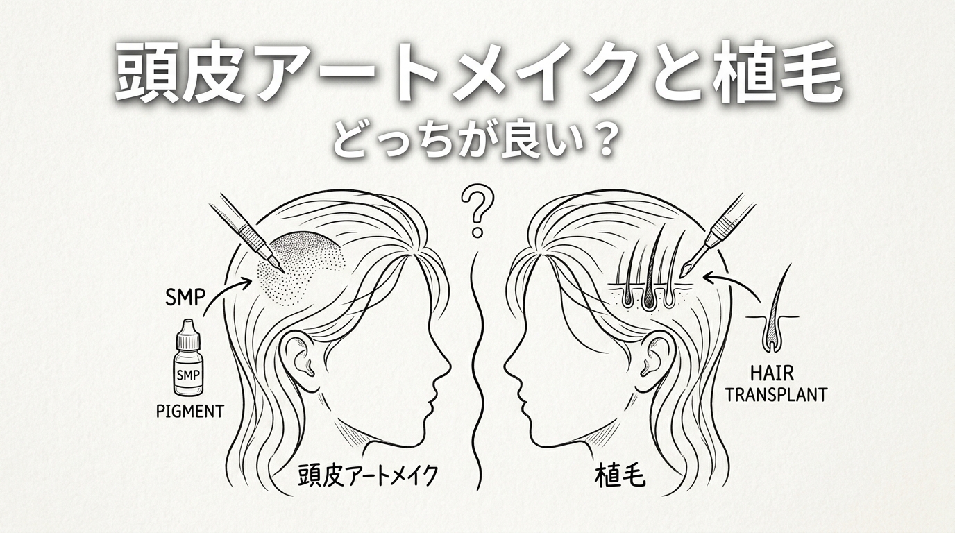 頭皮アートメイクと植毛どっちが良い？
