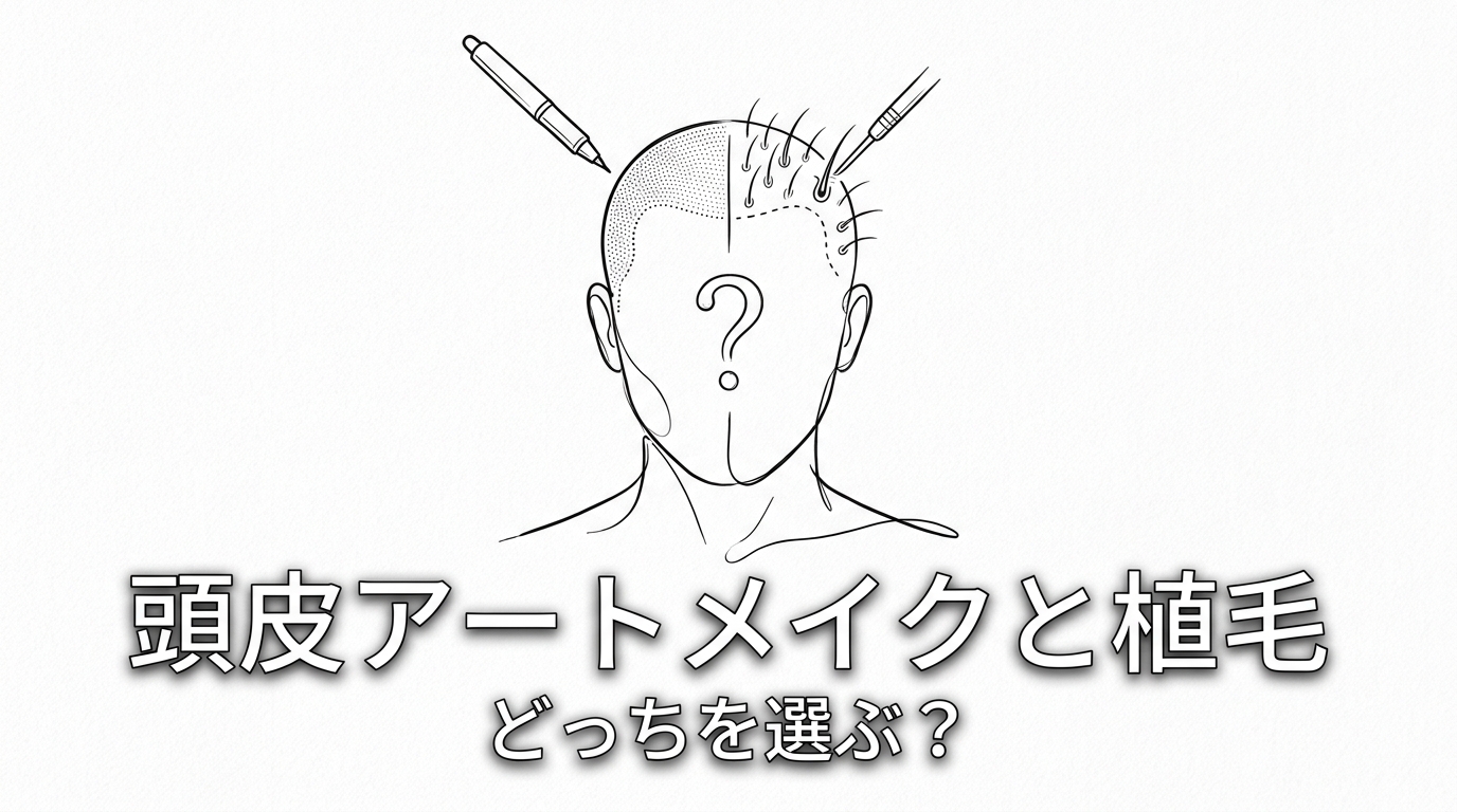 頭皮アートメイクと植毛どっちを選ぶ？
