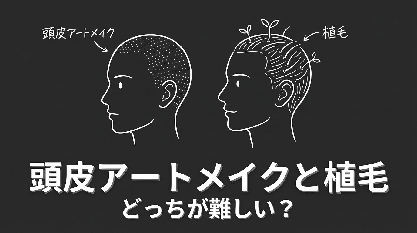 頭皮アートメイクと植毛どっちが難しい?