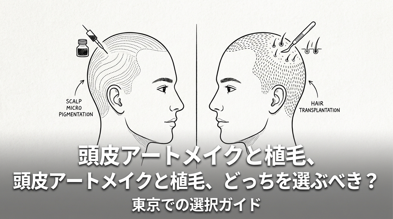 頭皮アートメイクと植毛、どっちを選ぶべき？東京での選択ガイド