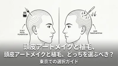 頭皮アートメイクと植毛、どっちを選ぶべき？東京での選択ガイド