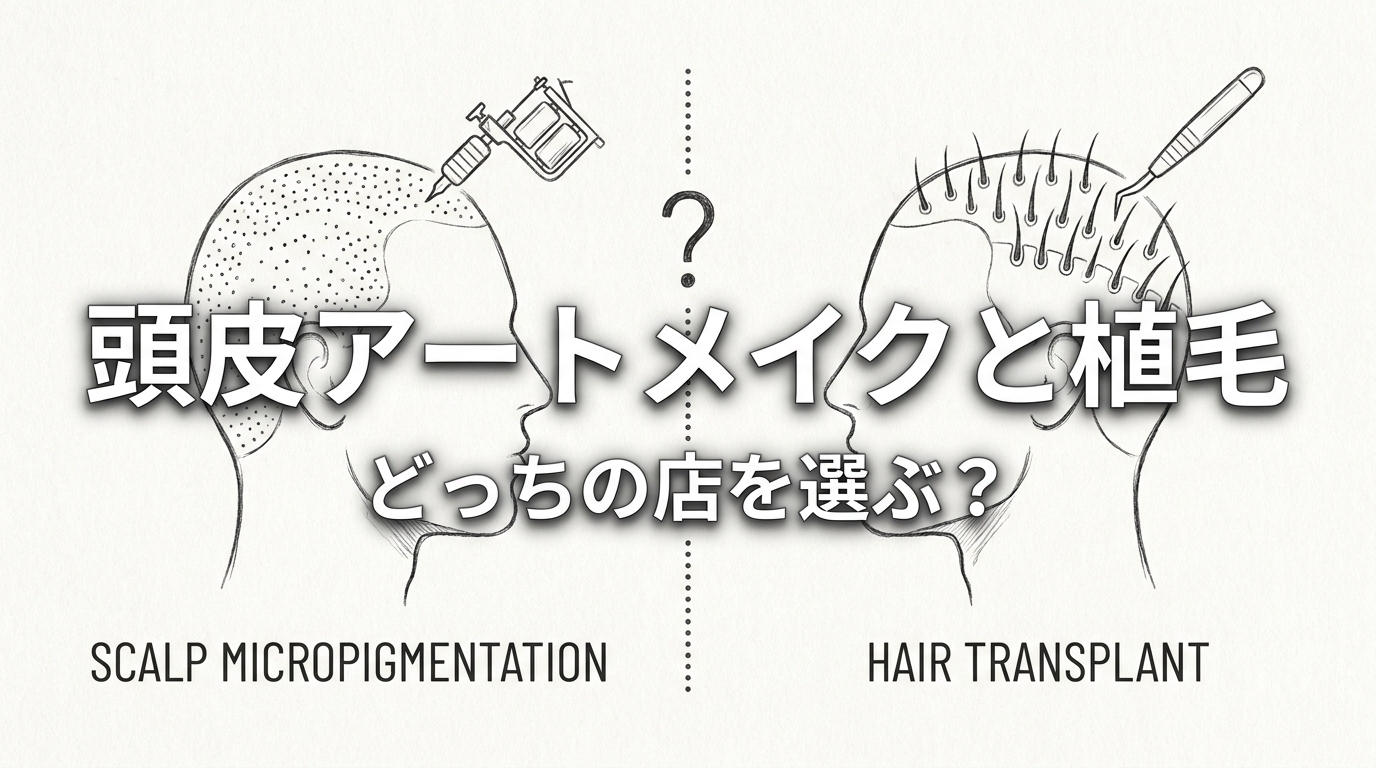 頭皮アートメイクと植毛どっちの店を選ぶ？