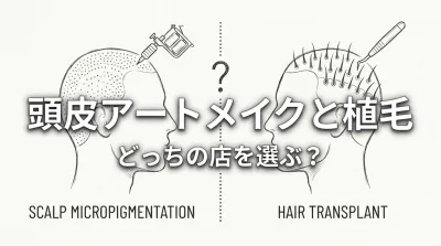 頭皮アートメイクと植毛どっちの店を選ぶ？