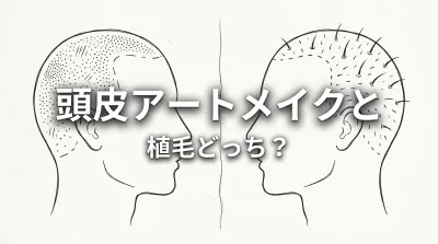 頭皮アートメイクと植毛どっち？