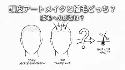 頭皮アートメイクと植毛どっち？脱毛への影響は？