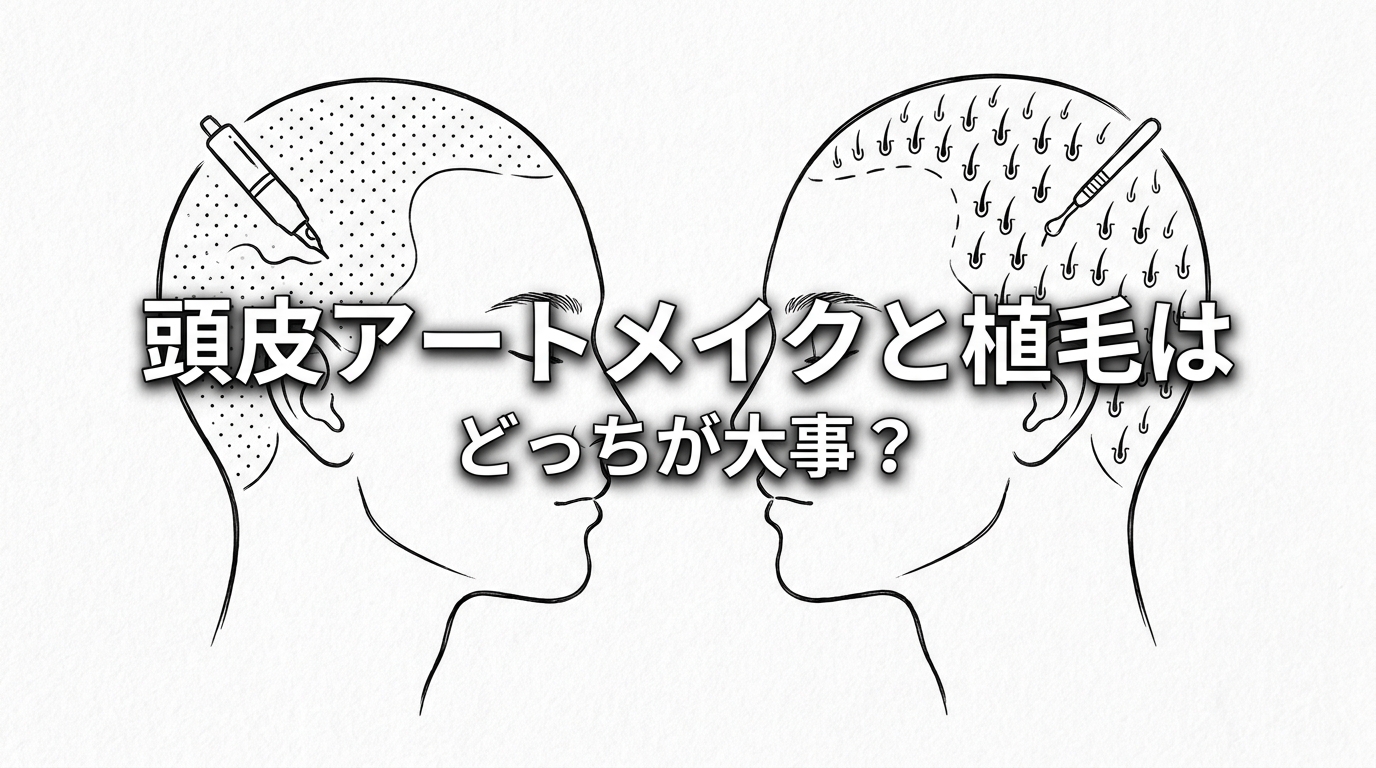 頭皮アートメイクと植毛はどっちが大事？