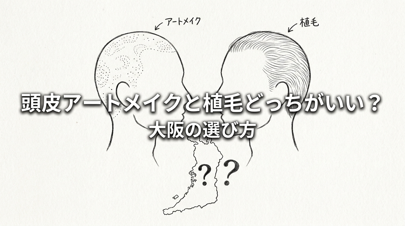 頭皮アートメイクと植毛どっちがいい？大阪の選び方