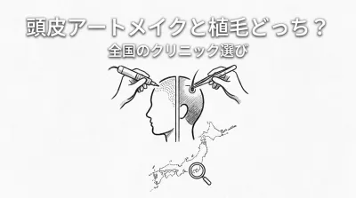 頭皮アートメイクと植毛どっち？全国のクリニック選び
