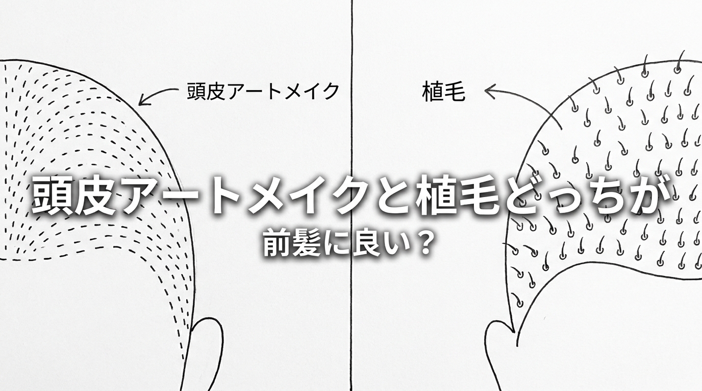 頭皮アートメイクと植毛どっちが前髪に良い？