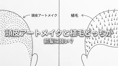 頭皮アートメイクと植毛どっちが前髪に良い？