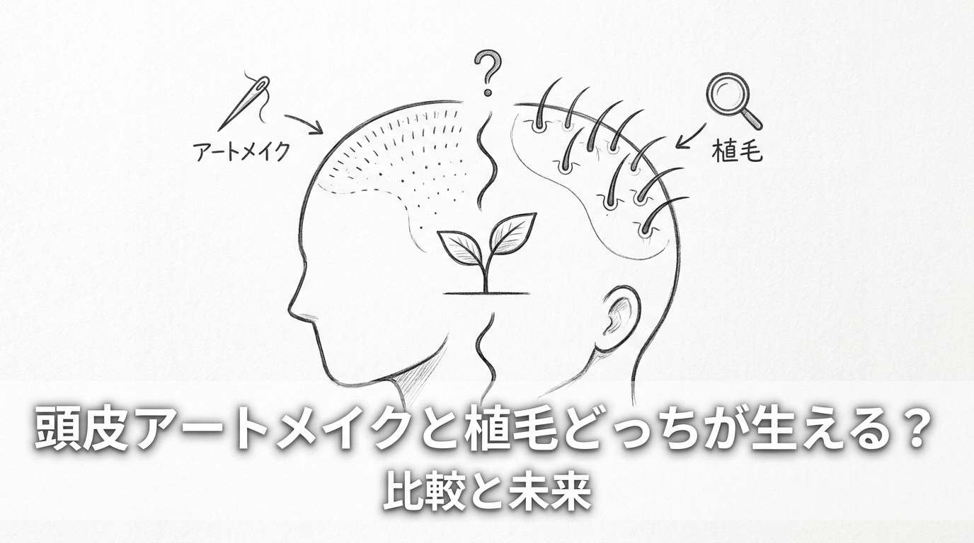 頭皮アートメイクと植毛どっちが生える？