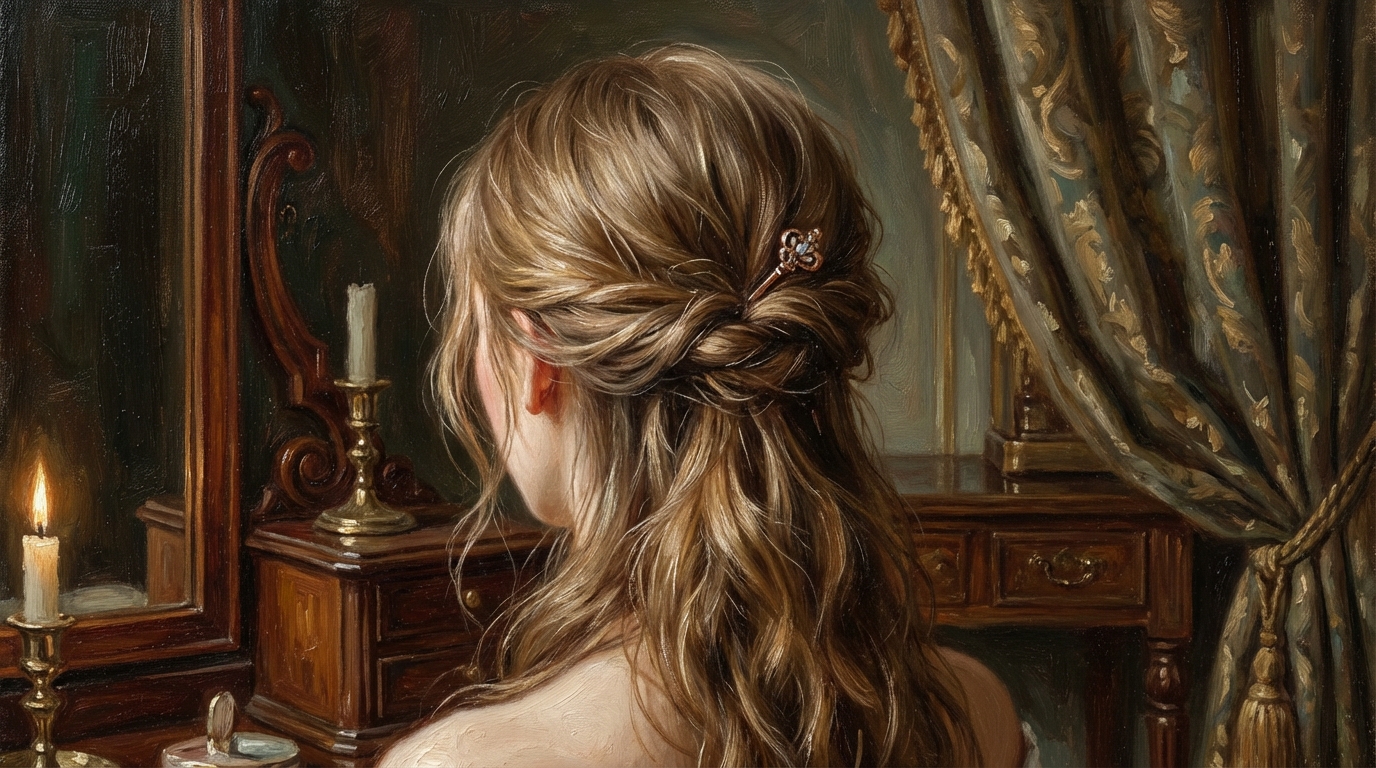 毛量が少なくてもハーフアップは可能です