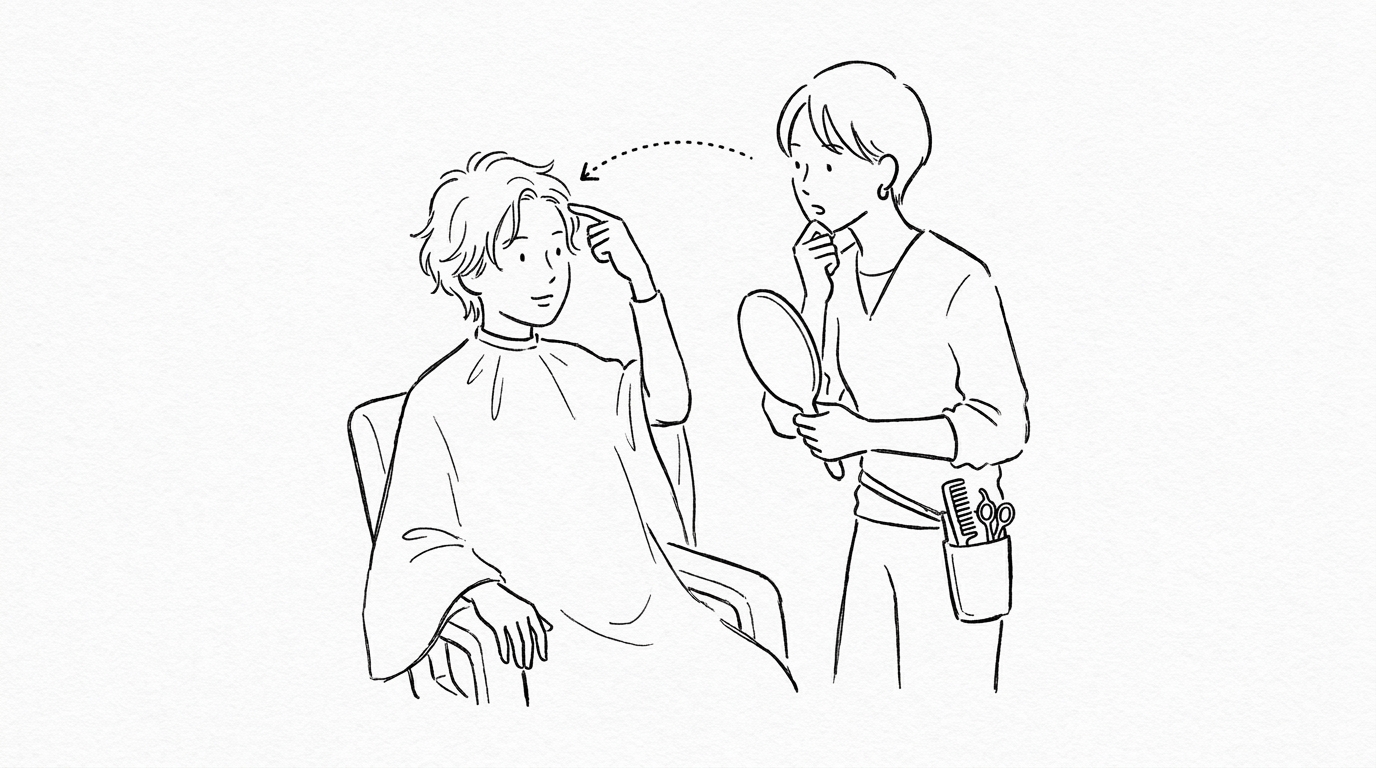 植毛を美容室に伝える具体的な方法