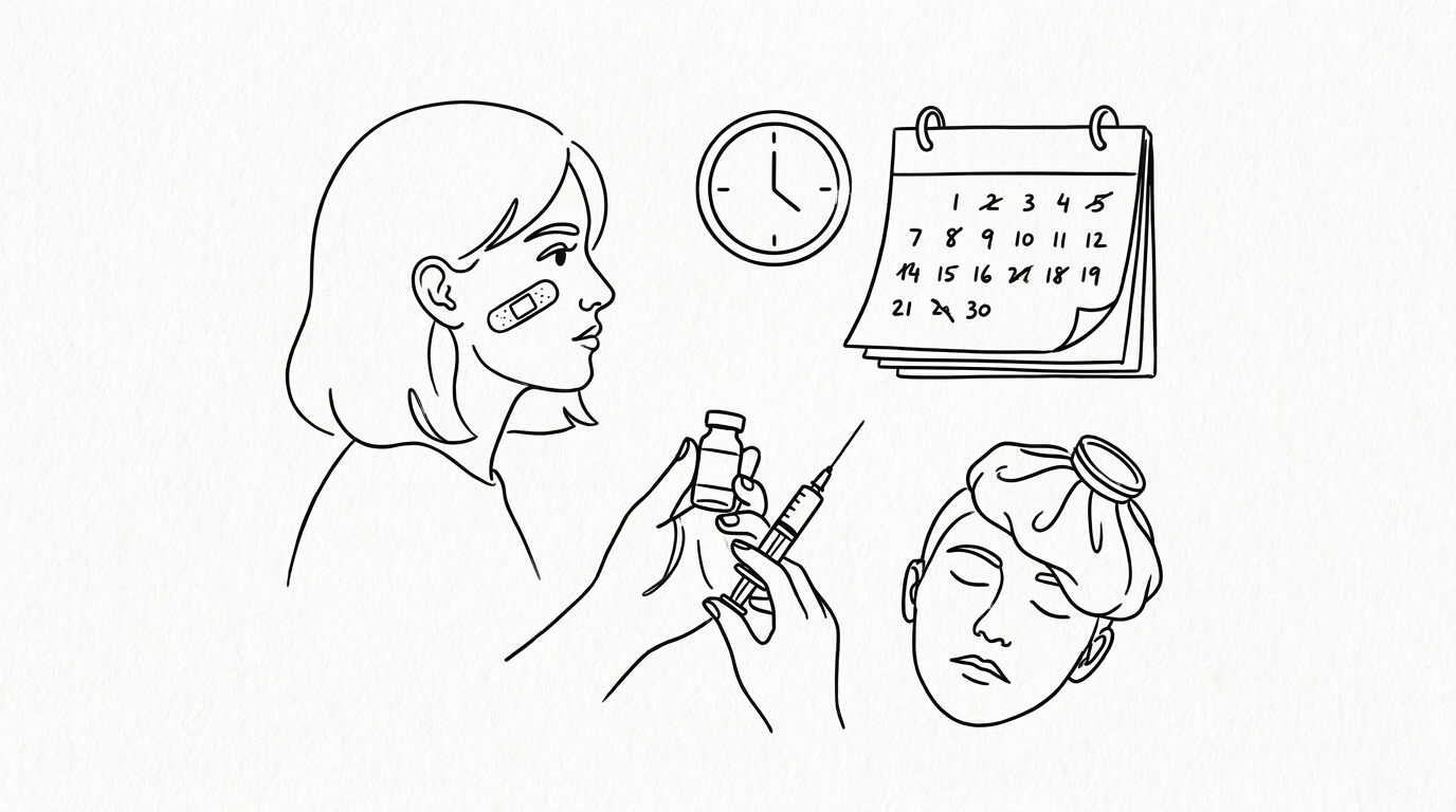 具体的なダウンタイムの経過と症状