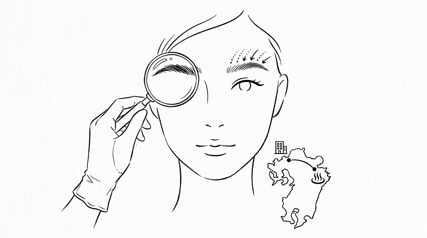 別府周辺での眉毛植毛は福岡のクリニックがおすすめです