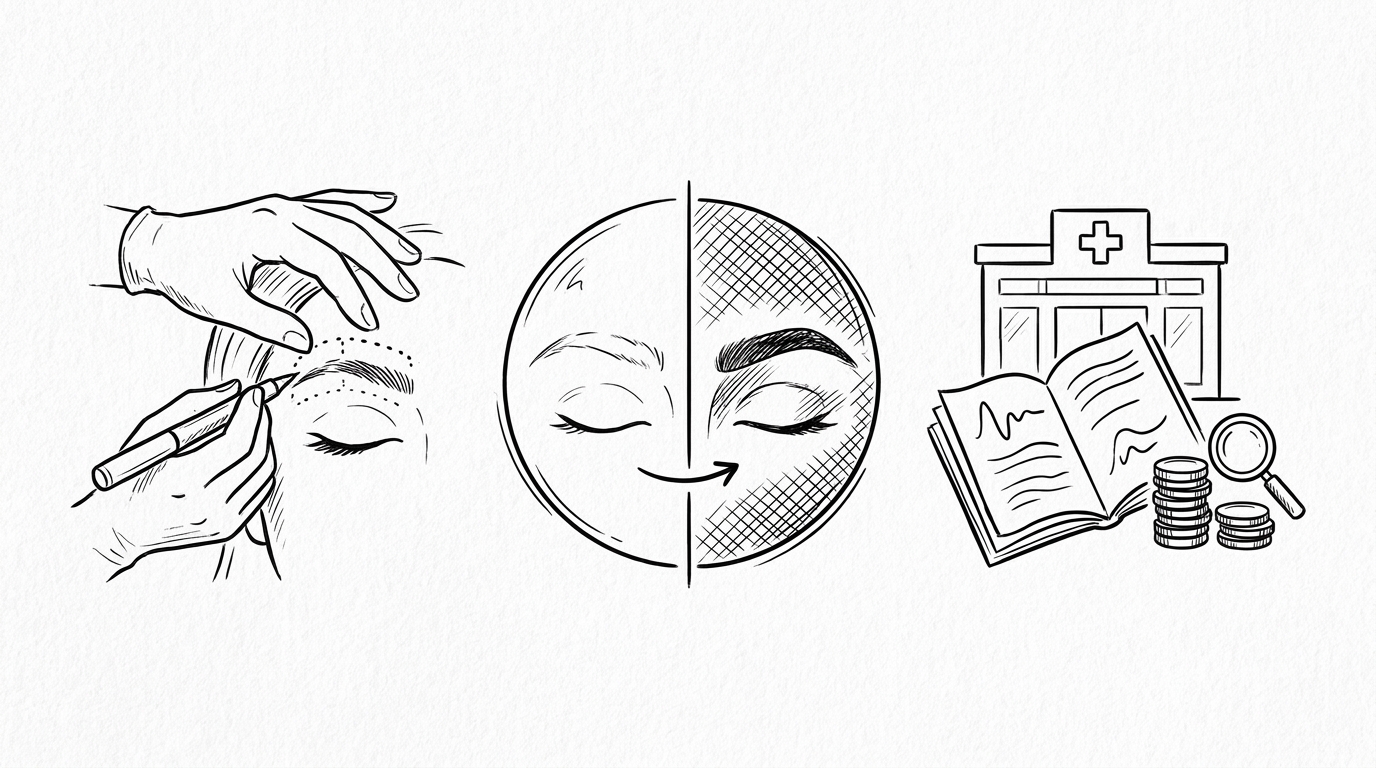 眉毛植毛のおすすめクリニックと具体例