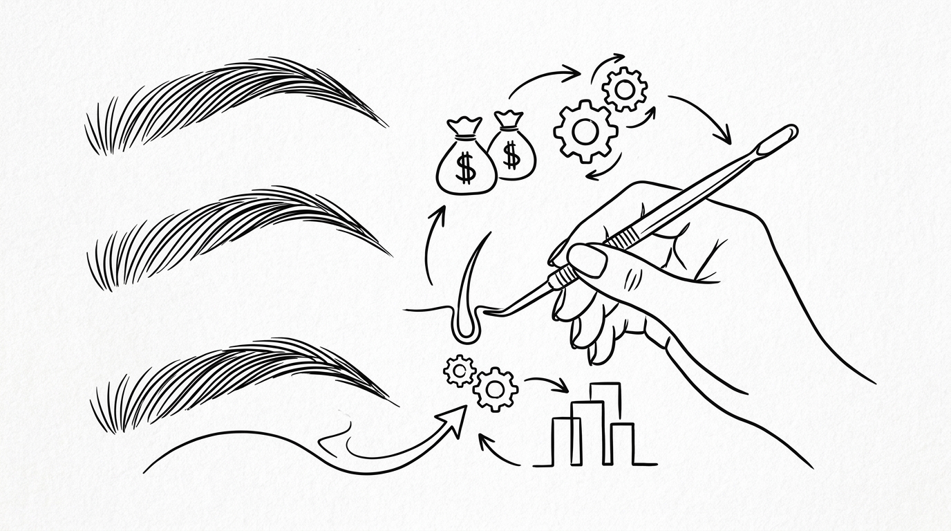 眉毛植毛の費用が異なる理由