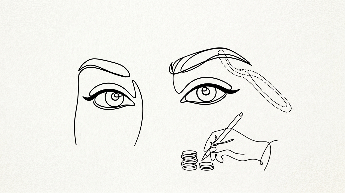 眉毛植毛の費用は30万円〜50万円が相場です