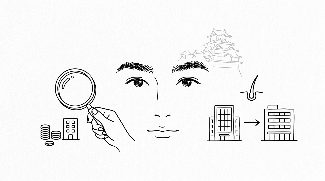 大阪の主要クリニックの費用比較