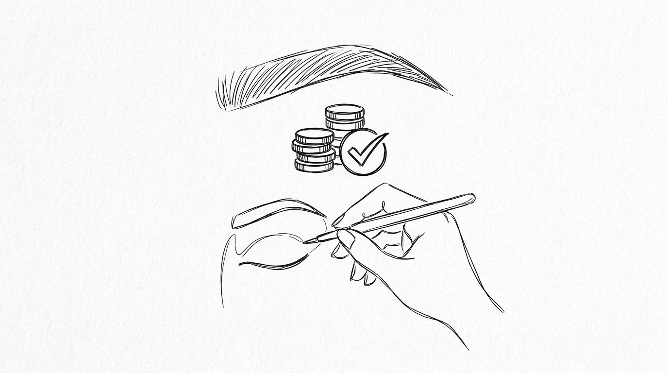 眉毛植毛の費用相場は30万円〜50万円が一般的です