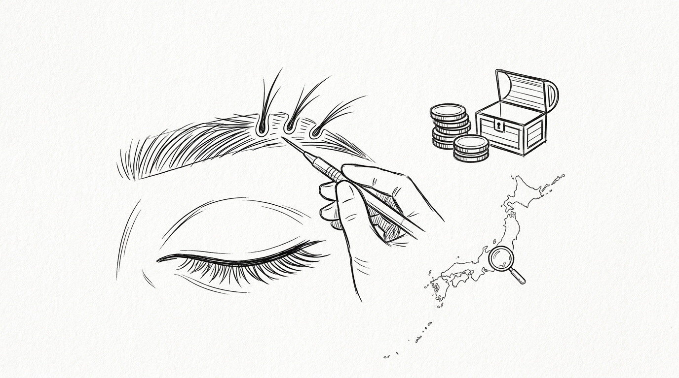 眉毛植毛の費用が30〜50万円になる理由