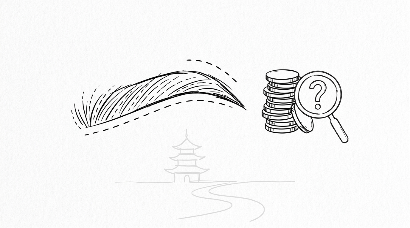 眉毛植毛の費用が幅広い理由