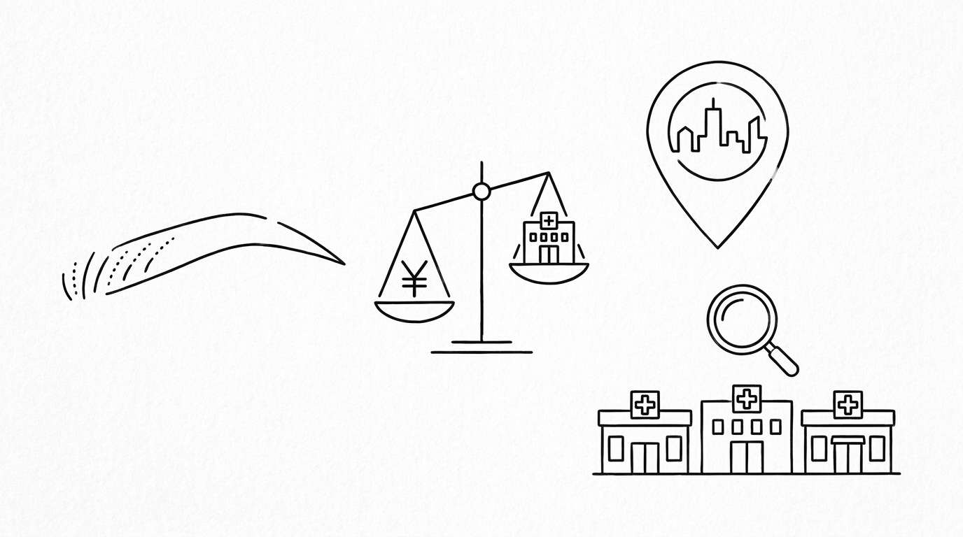 仙台でおすすめの眉毛植毛クリニックと費用の具体例