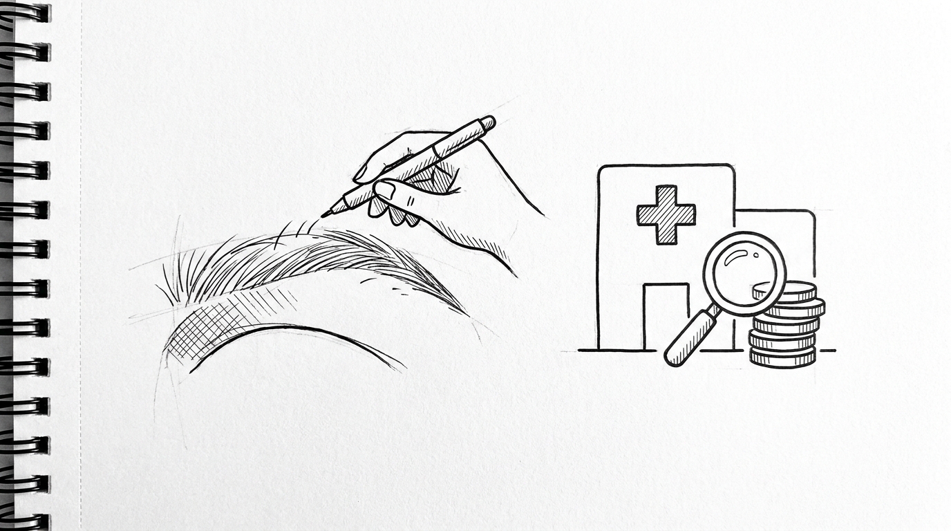 眉毛植毛の費用とおすすめクリニック