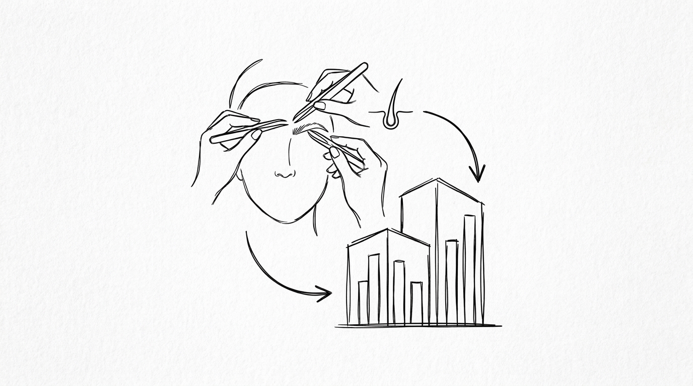 主要クリニック別の眉毛植毛費用比較