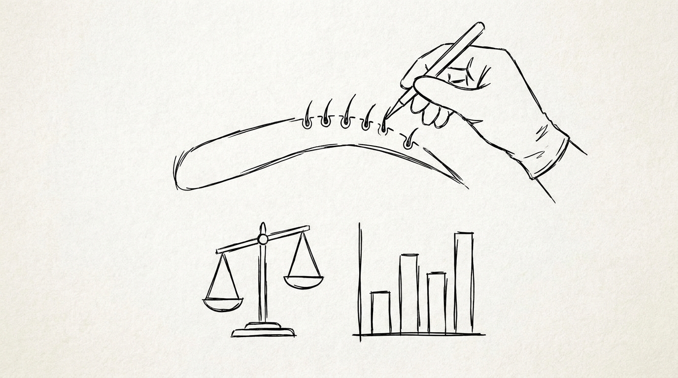 眉毛植毛の費用が本数によって変動する理由