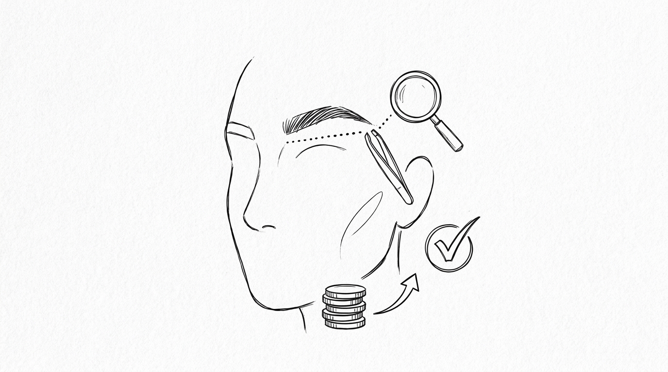 眉毛植毛の費用とおすすめの結論