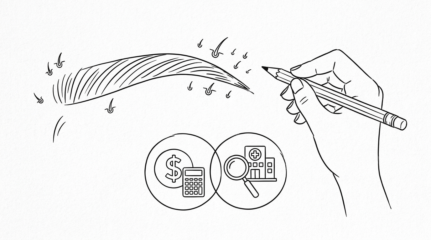 眉毛植毛の費用相場と20代におすすめのクリニック