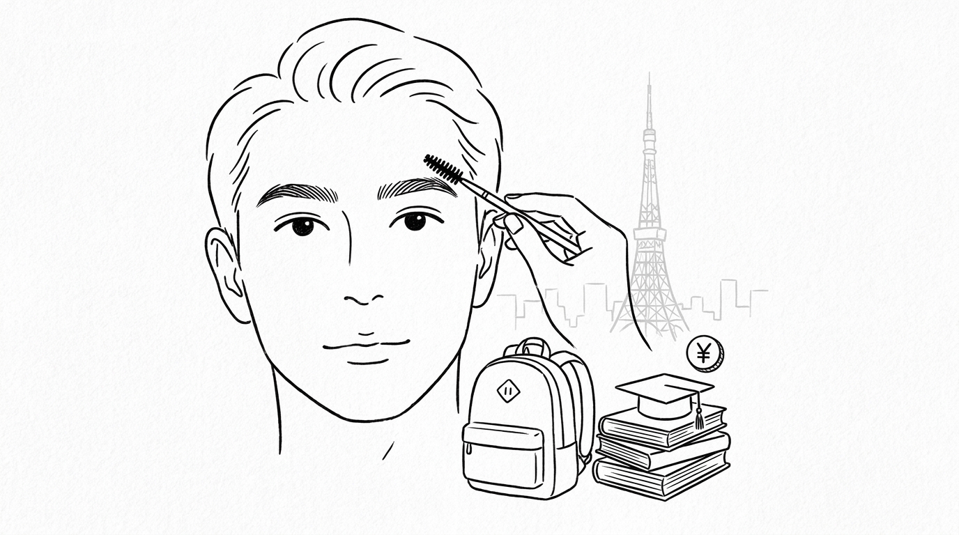 東京のメンズ眉毛サロンは学割で3,000円から利用できます