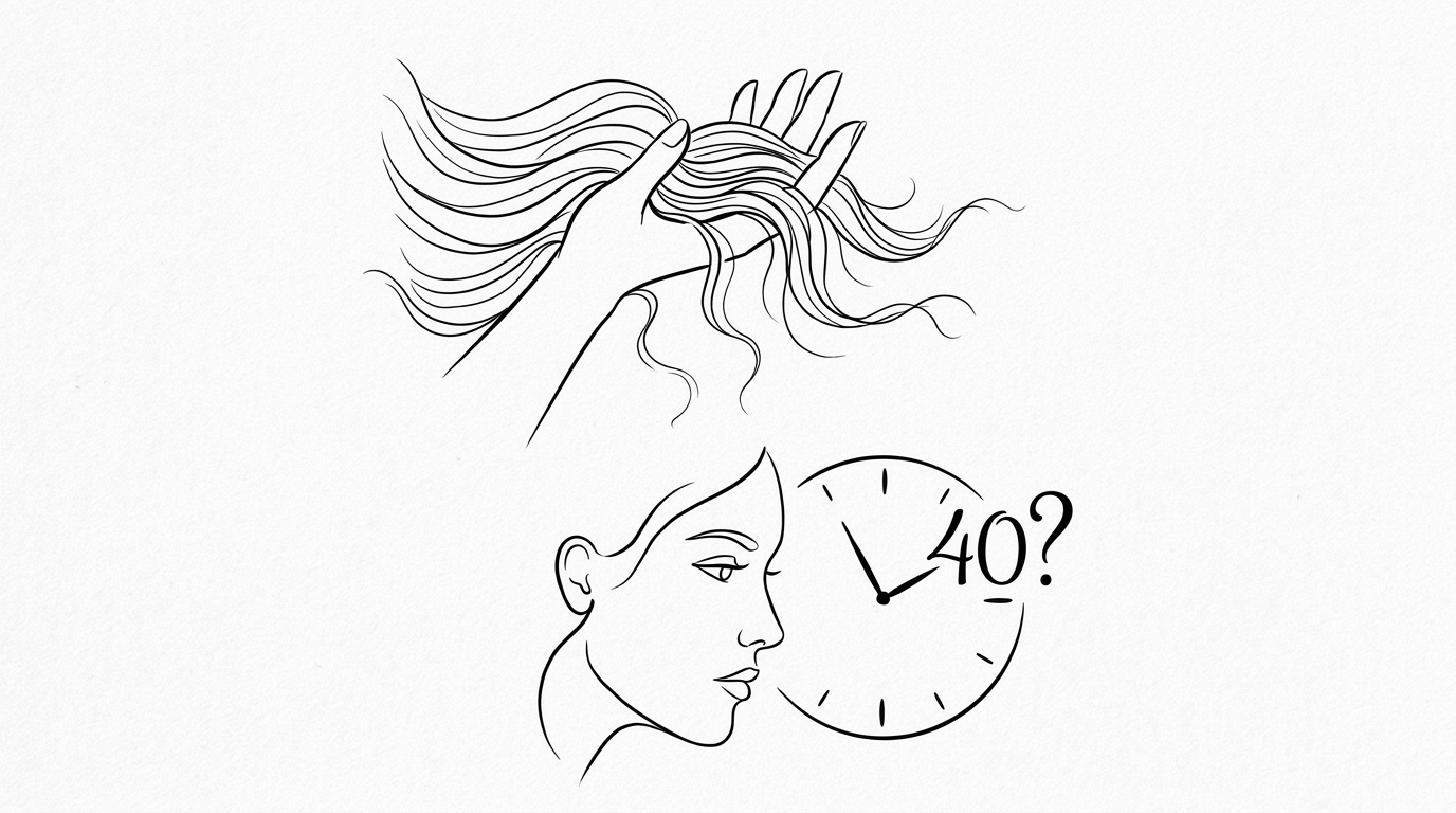 40代女性の抜け毛の主な原因