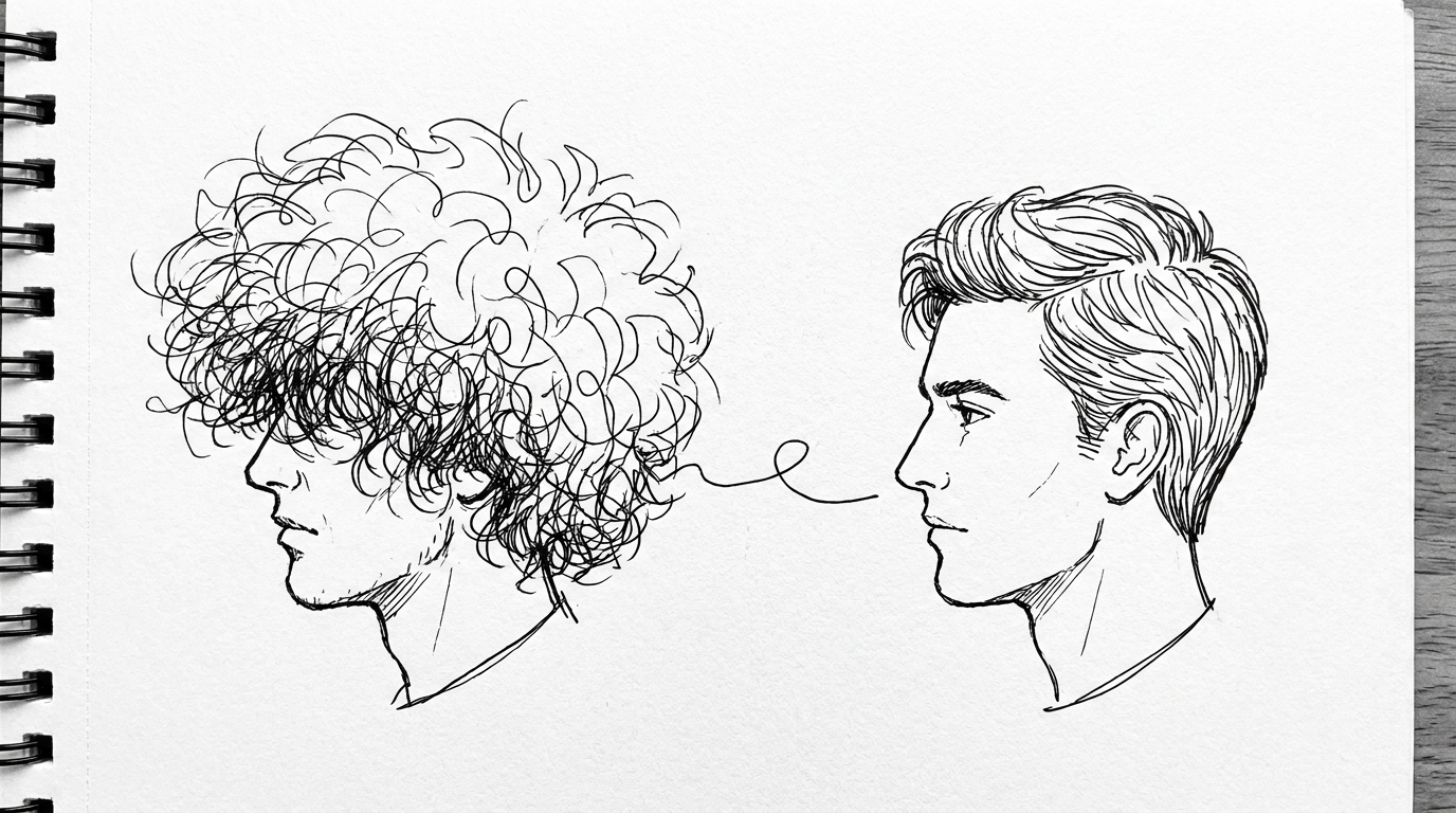 髪の毛をすかないと扱いづらくなる可能性が高い