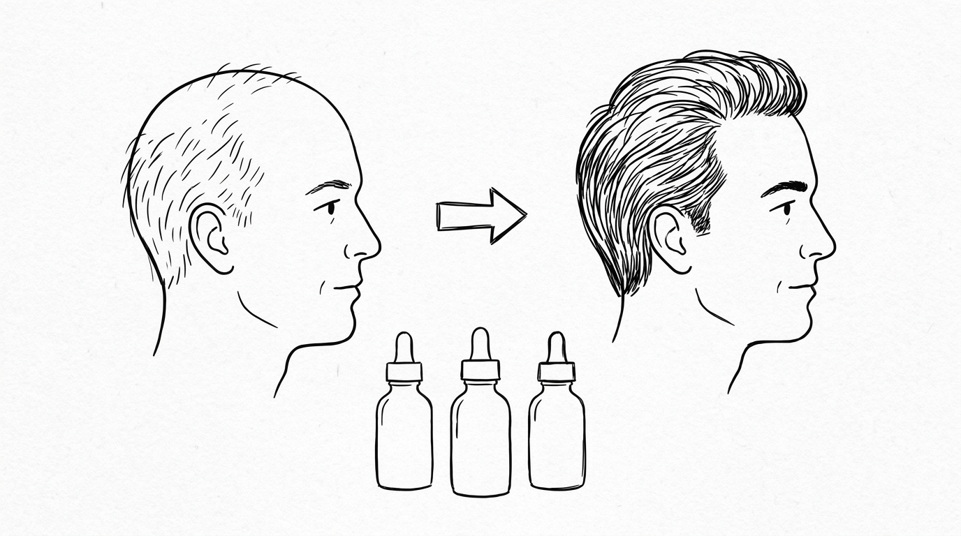 男性向け発毛剤はミノキシジル5%濃度が最も効果的