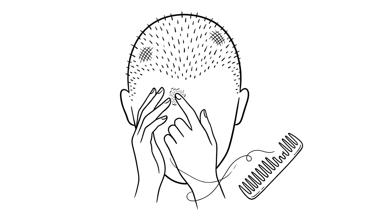 頭皮のかさぶたをはがす癖は薄毛のリスクを高めます