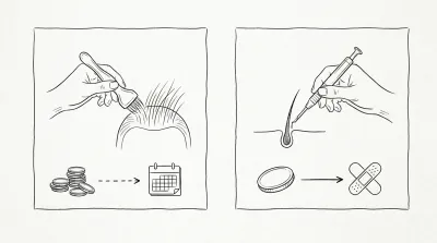 増毛と植毛の違いは維持費と負担？